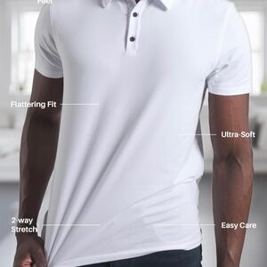 Kenneth Cole Classic White Polo Shirt